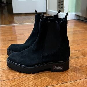 Sam Edelman Black Suede Ankle Booties
